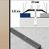 Порог плоский А1 25х2,8 мм Темная бронза
